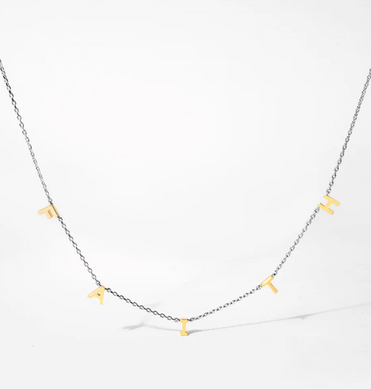 Origami Owl "FAITH" CZ Necklace