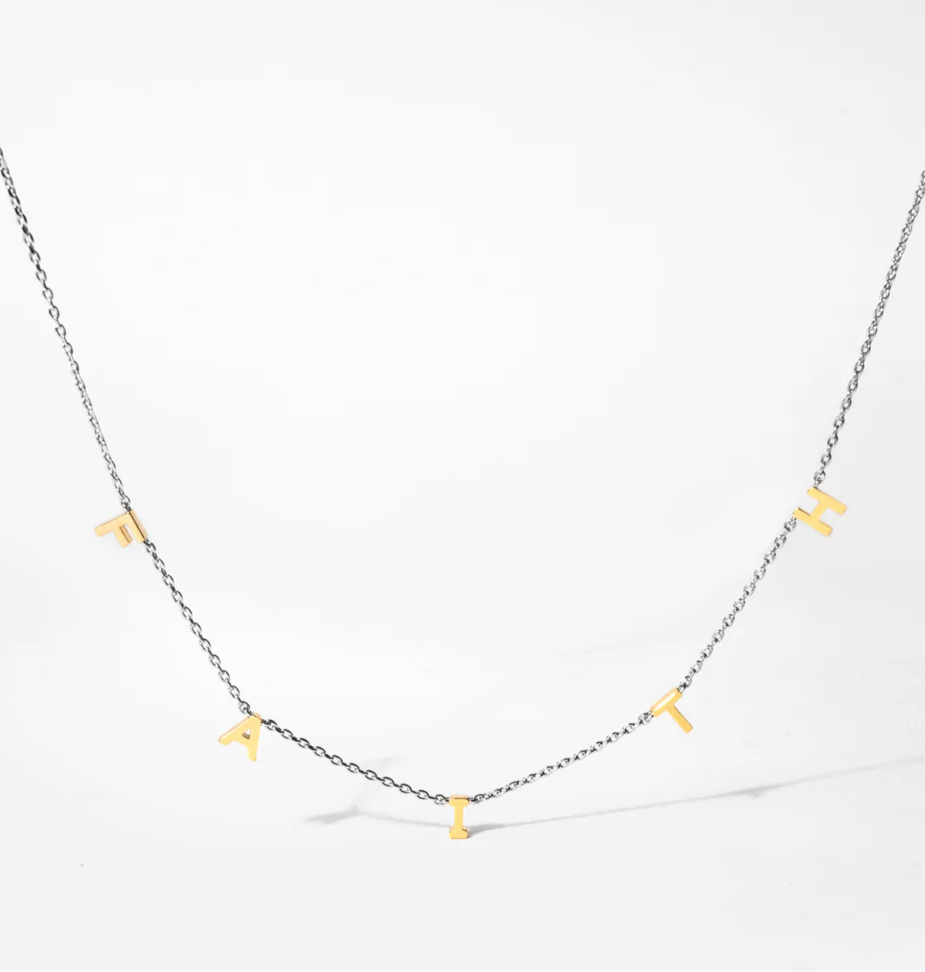 Origami Owl "FAITH" CZ Necklace