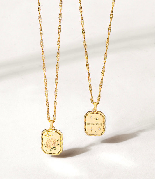 Origami Owl “Overcome” Necklace
